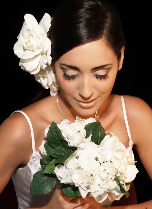 sposa con fiori